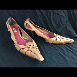 PRADA Woman Heels Sandals Italy VERO CUOIO